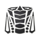 Silver Motorcycle Oil Fuel Tank Pad Cover Guard Protector Decal Sticker
