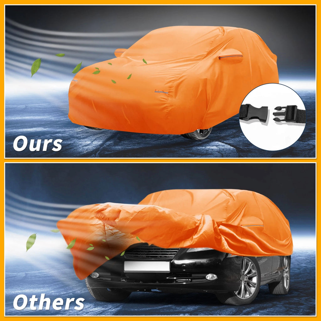 Waterproof Car Cover for Lexus ES (210D-PU, All Weather, Orange)