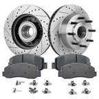 Disc Brake & Pad Kit for Ford F-250 Super Duty (2010–2012) Cross-drilled