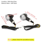 Set of 2 Bullet Turn Signal Lights for Universal Motorcycles