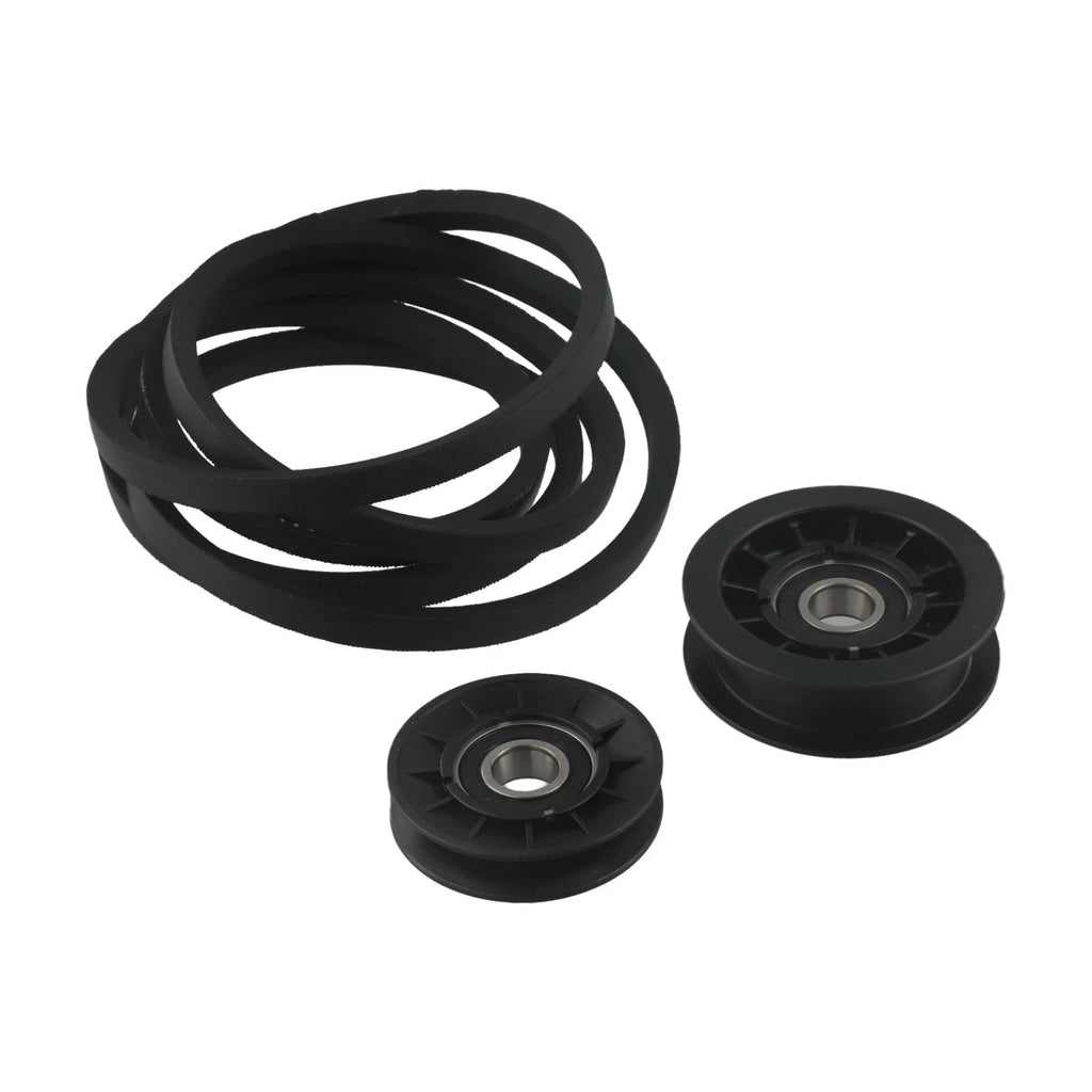Idler Pulley Drive Belt Kit for Lawn Tractor (Oil Resistant, Width)