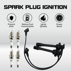 Set of 4 Spark Plugs + 2 Wires for Toyota Paseo Tercel (1995–1999) L4 1.5L