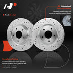 Drilled Brake Rotors for Nissan Rogue (2008–2013) and Sentra (2007–2012)