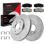 296mm Front Drilled Rotors + Ceramic Brake Pads for Suzuki XL-7 (2007–2009)