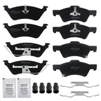 Front & Rear Ceramic Brake Pads Kit for Dodge Caravan (2001–2007)