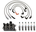 Set of 6 Denso Ignition Coil Wires & Iridium TT Spark Plugs for Ford 4.2L V6
