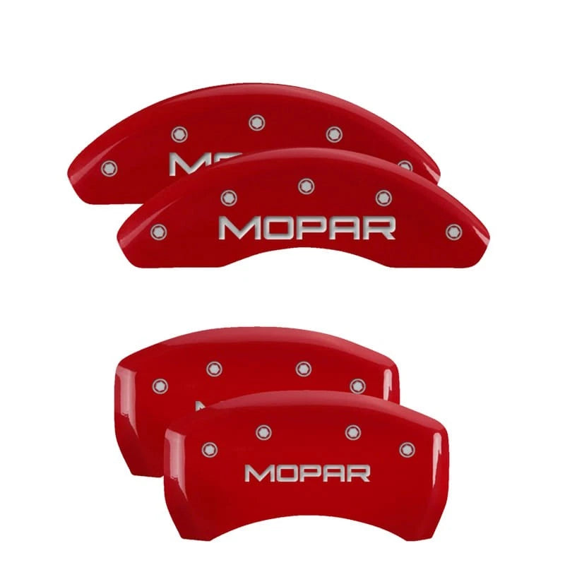 Caliper Covers Set of 4 for 2013-2016 Dodge Dart (Red) by MGP