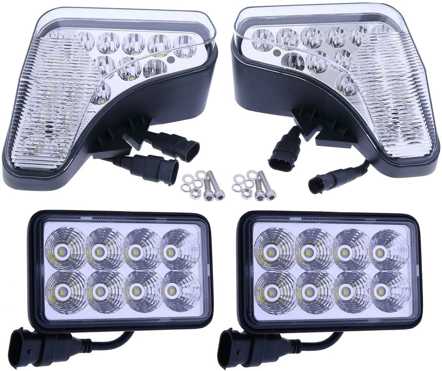 LED Headlight Assembly Kit for Bobcat S590 S595 S630 S650 S740 S750 (2012–2023)