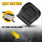 Lower Seat Cover for Chevrolet Colorado ZR2 (2015–2022) Black Microfiber Leather