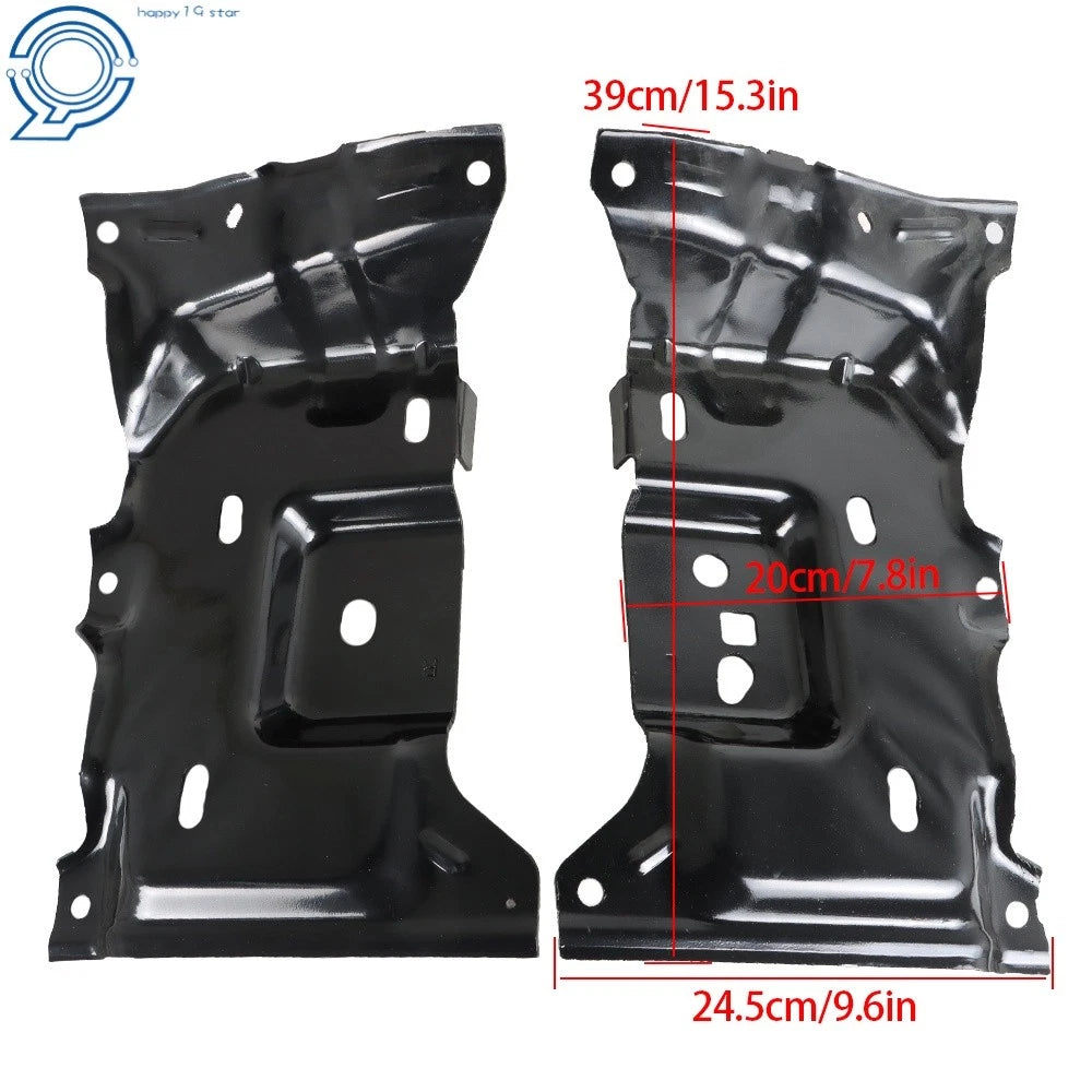 Set of 2 Front Bumper Brackets for Ford F-150 (2015–2017) - Black