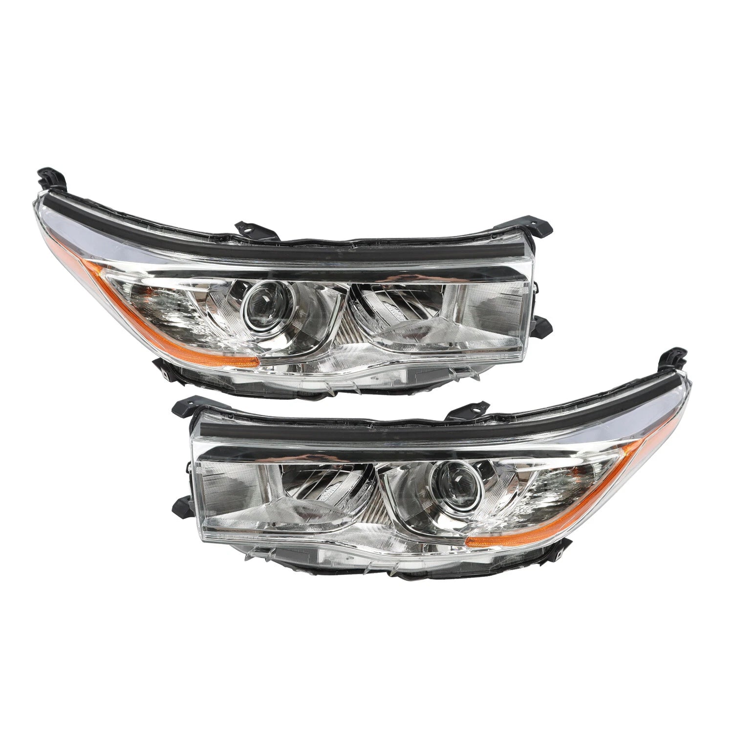 Set of 2 Projector Headlights for Toyota Highlander (2014–2016)