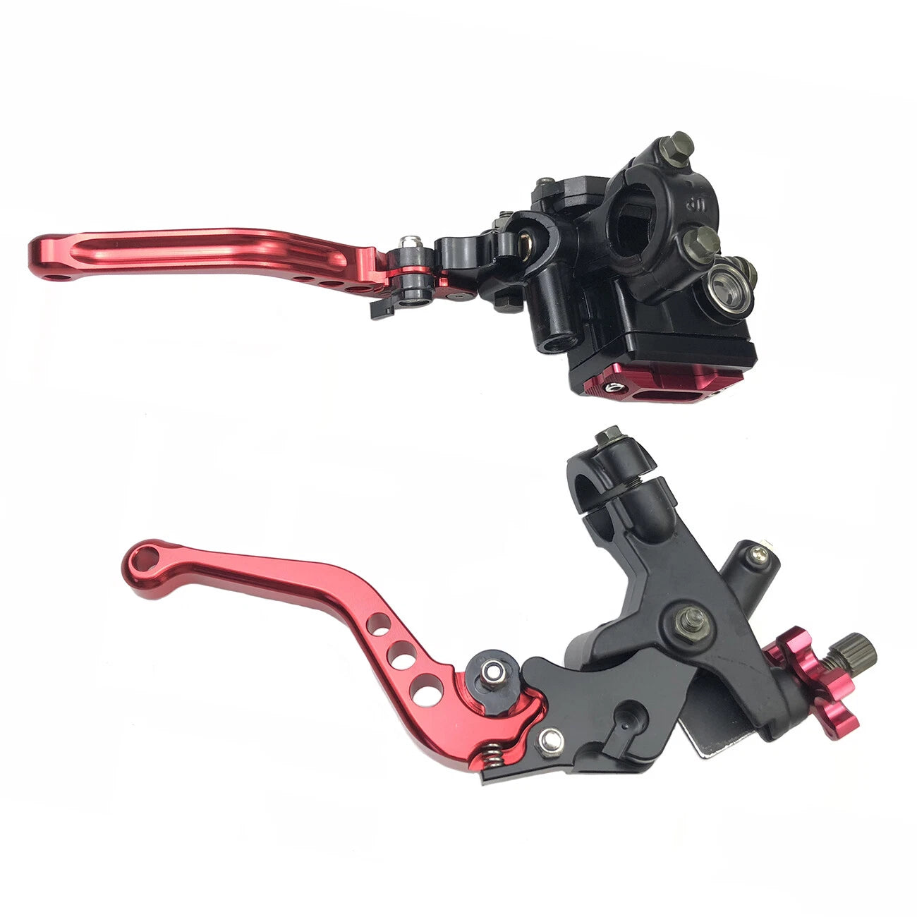 7/8" Universal CNC Motorcycle Brake Master Cylinder & Clutch Lever Set