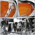 Chrome Housing Amber Corner Headlights with LED DRL for Dodge Ram Pickup (1994–2002)