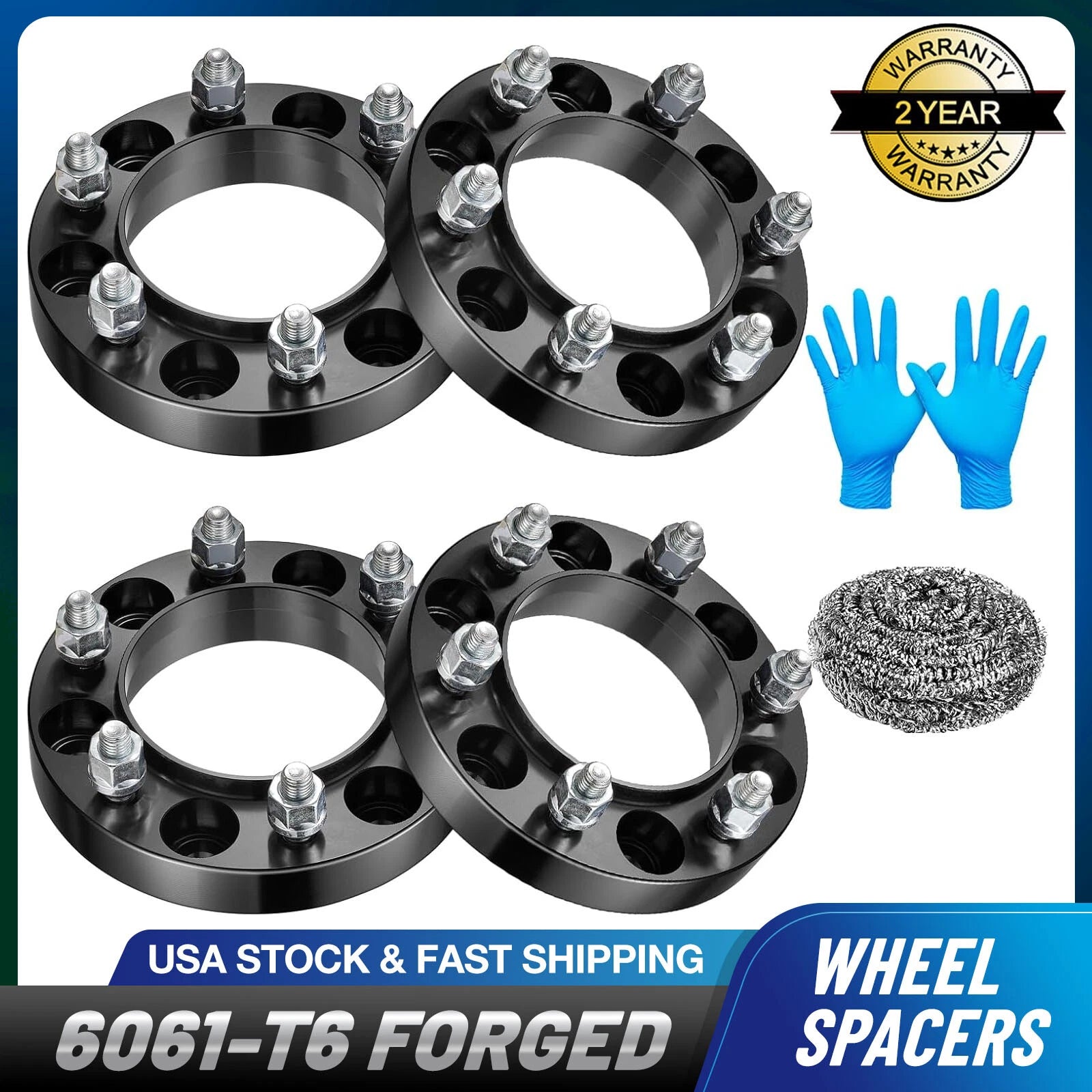 Set of 4 Hubcentric Wheel Spacers 1 Inch 6x5.5 for Toyota 4Runner (2003–2023)