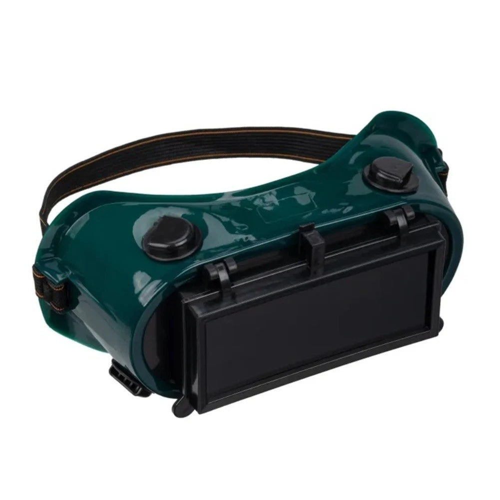 Safety Glasses for Industrial Use - Green Frame, Clear Black Lens