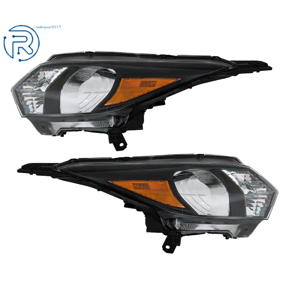 Set of 2 Halogen Headlight Assemblies for Honda HR-V (2016-2018)
