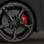 Red Caliper Covers Set of 4 Engraved 'Chevy racing' for 2016-2018 Chevy Volt