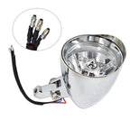Chrome Visor Headlight Lamp for Bobber Chopper Dyna