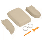 Center Console Lid + 2X Door Panel Armrest Cover for Honda Pilot (2009–2015) Beige