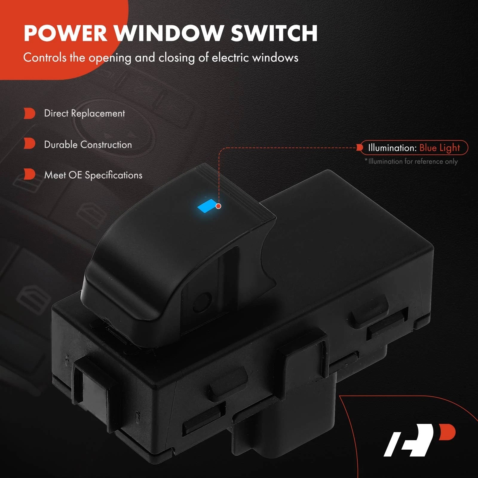 Set of 4 Power Window Switches for Chevy Silverado 2500 HD (2007–2014)