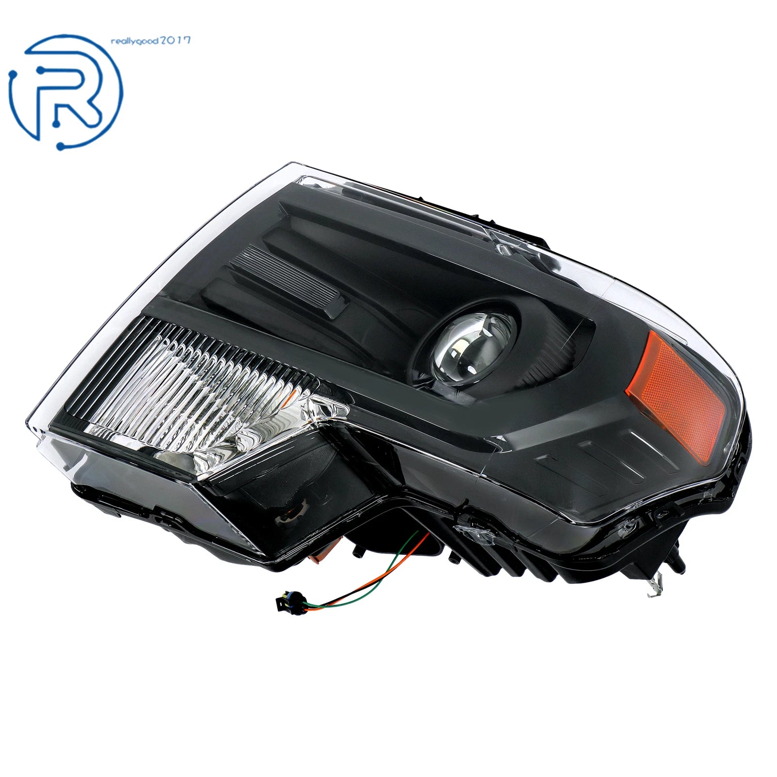 HID Projector Headlight Assembly for Ford F-150 (2013-2014) Black Trim