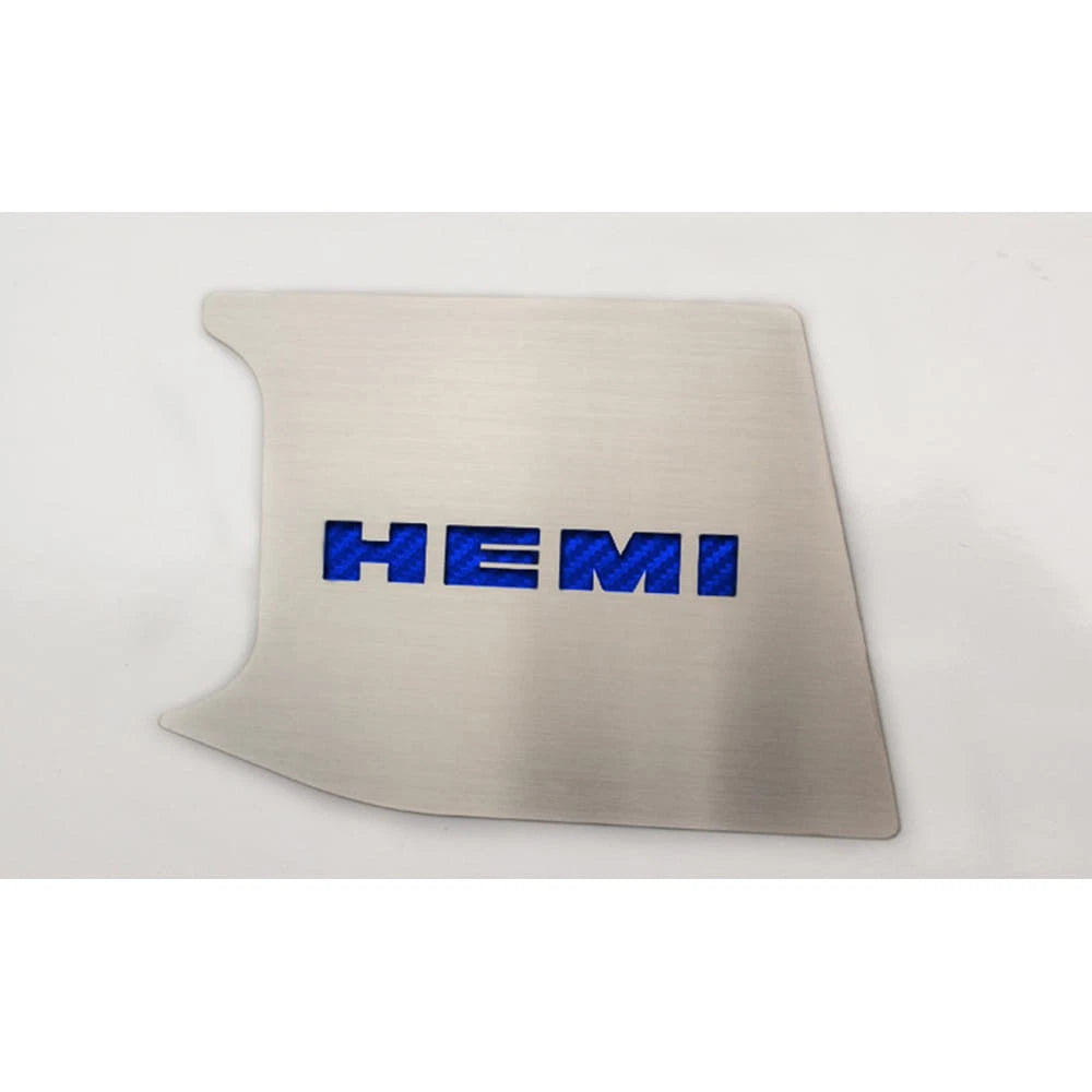 ABS Top Plate Replacement with OEM Blue HEMI Inlay for 2015-2019 Dodge Challenger