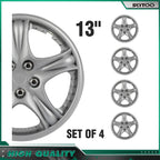 Set of 4 Wheel Covers for R13 Tire & Wheels (13")