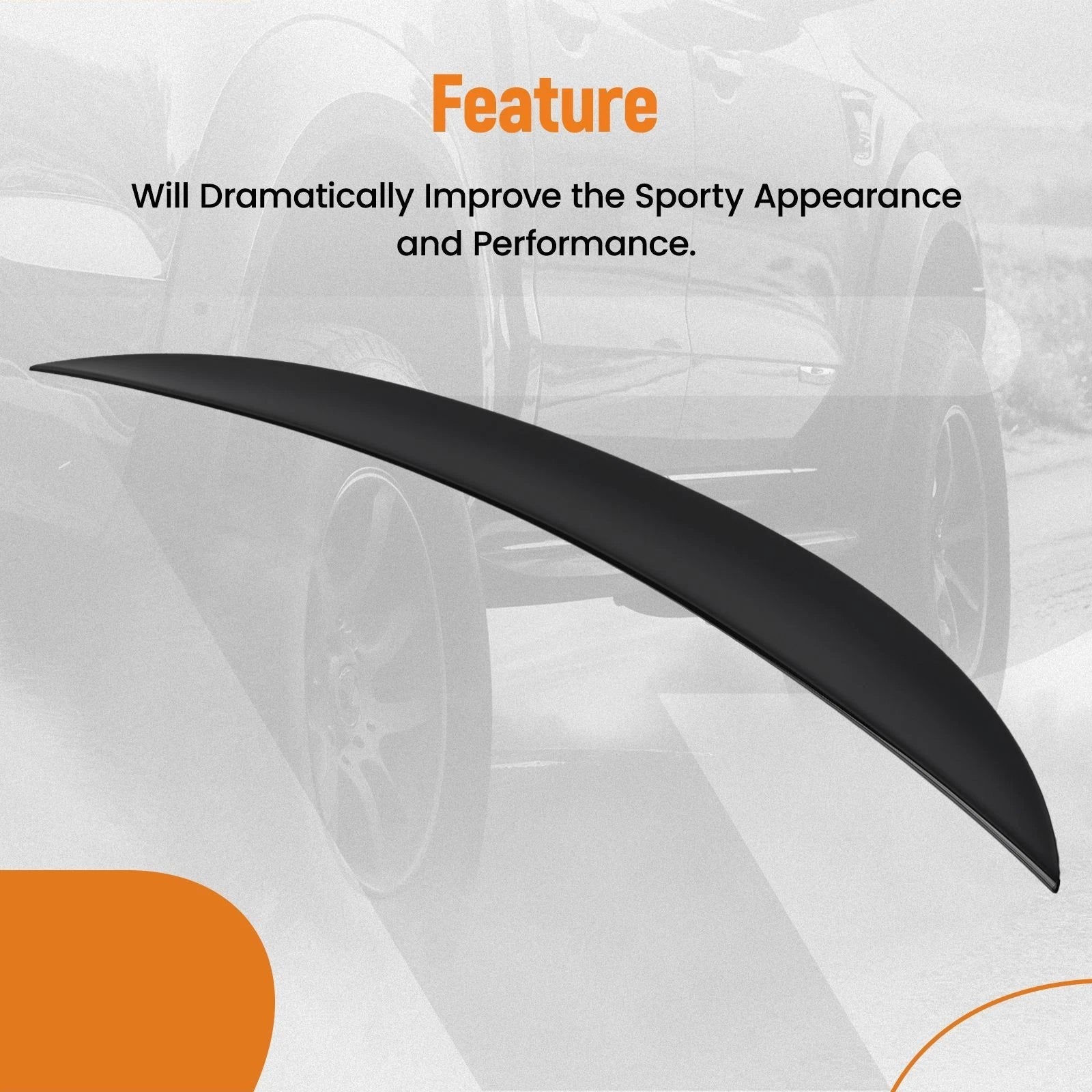 Trunk Lip Spoiler for BMW M3 E93 3 Series (2007-2013) Gloss Black