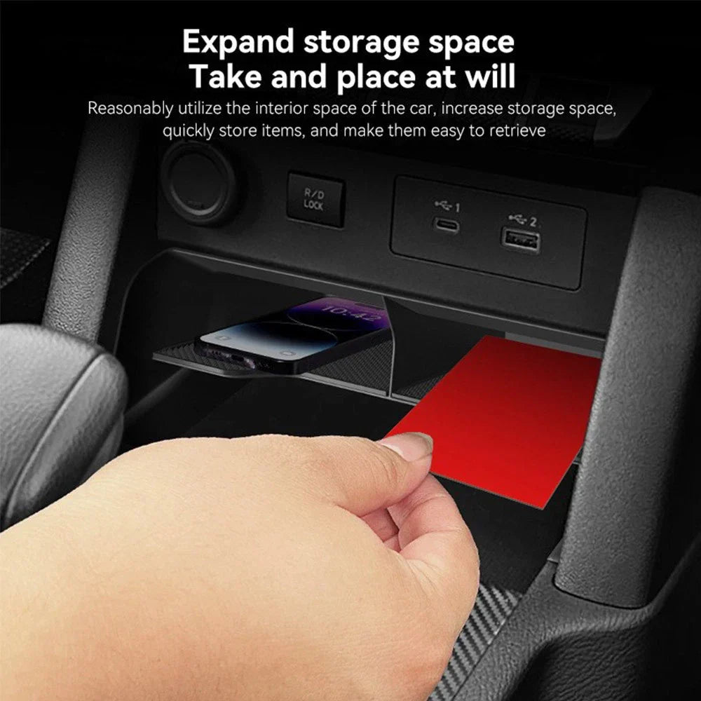 Center Armrest Storage Box Organizer Tray for Mitsubishi Triton (2024-2025)