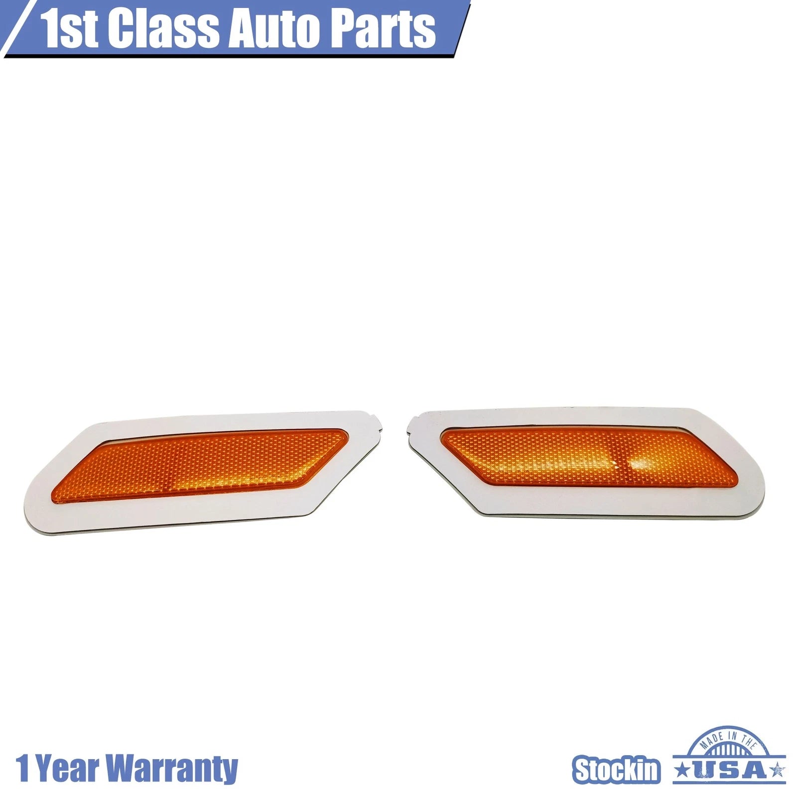 2X Front Side Reflectors Marker Light Lamp Pair for Audi Q5 (2018–2020)
