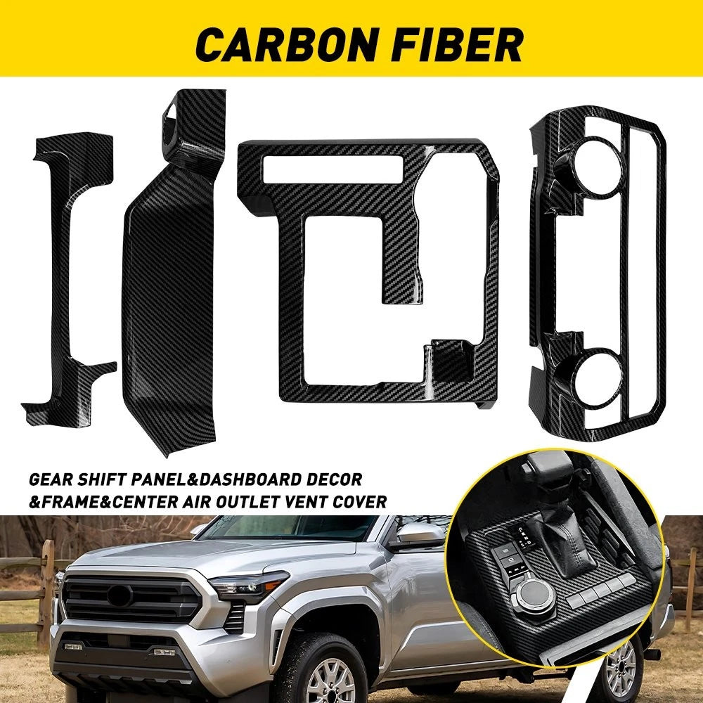 Carbon Fiber ABS Dashboard Trim for Tacoma (2024–2026)