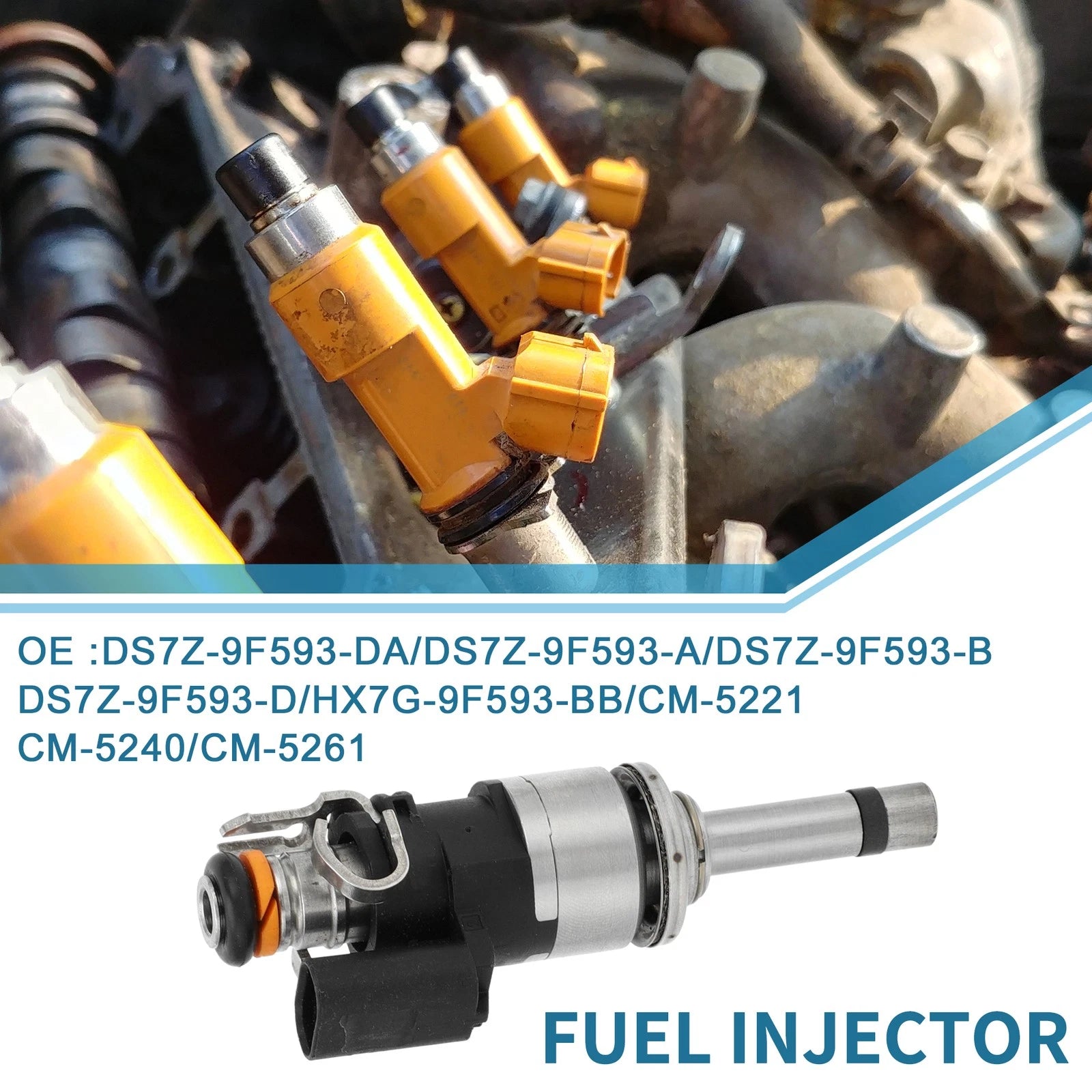Fuel Injector No.DS7Z-9F593-DA for Ford Focus Mk3 1.5 EcoBoost (2014–up)