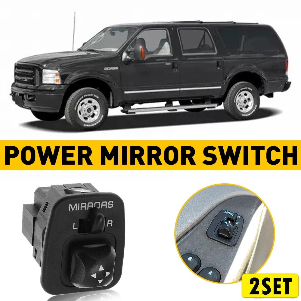 Set of 2 Power Mirror Switch for Ford F150 F250 F350 F450 F550 (1999–2005)