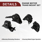 Engine Motor Trans Mount Set for Toyota Corolla L4 1.6L (1993–1997)