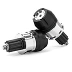 CNC Aluminum Handlebar Grips Bar End Cap Plugs for Motorcycle ATVs Silver