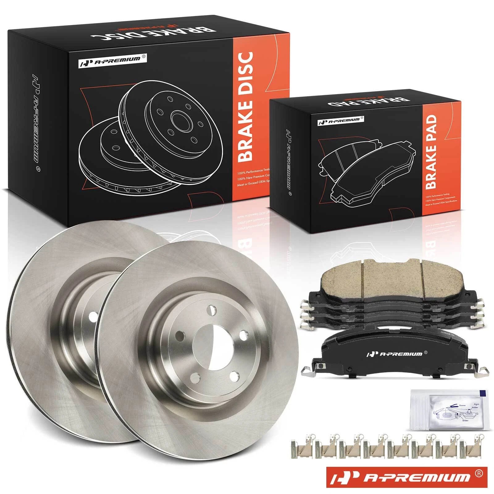 Front Disc Brake Rotors & Ceramic Pads for Ford Explorer (2020–2022)