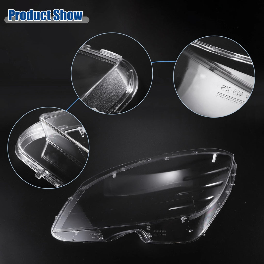 Pair Headlight Clear Lens Cover for Mercedes Benz C-Class W204 (2007–2014) No.2048208861