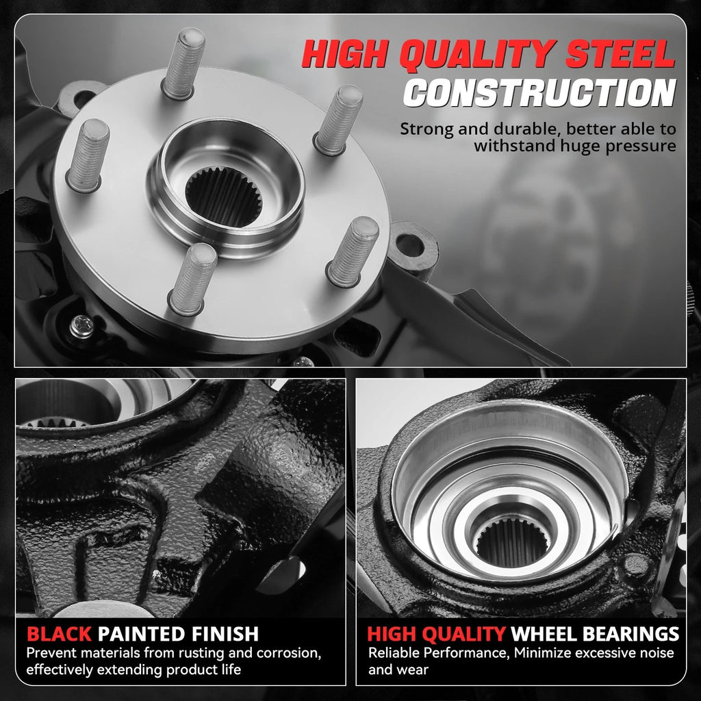 Front Right Loaded Wheel Bearing Knuckle Assembly for Toyota Sienna (2004–2010)