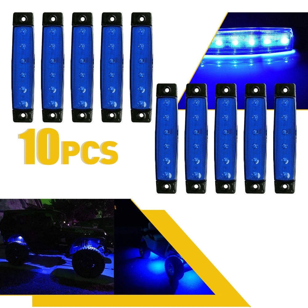 Blue LED Rock Light Pods for Jeep (Off Road) (10 Pods)