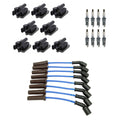 Set of 8 NGK Ignition Coil Wires & Iridium Spark Plugs for H2 Silverado 1500 (2001–2007)
