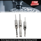 3PC Mortise Chisel Drill Bit Set for Woodworking Tools