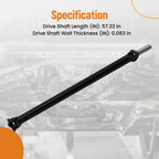 Rear Propeller Shaft for Ford F-150 (1991–1996) 4WD E4OD Auto