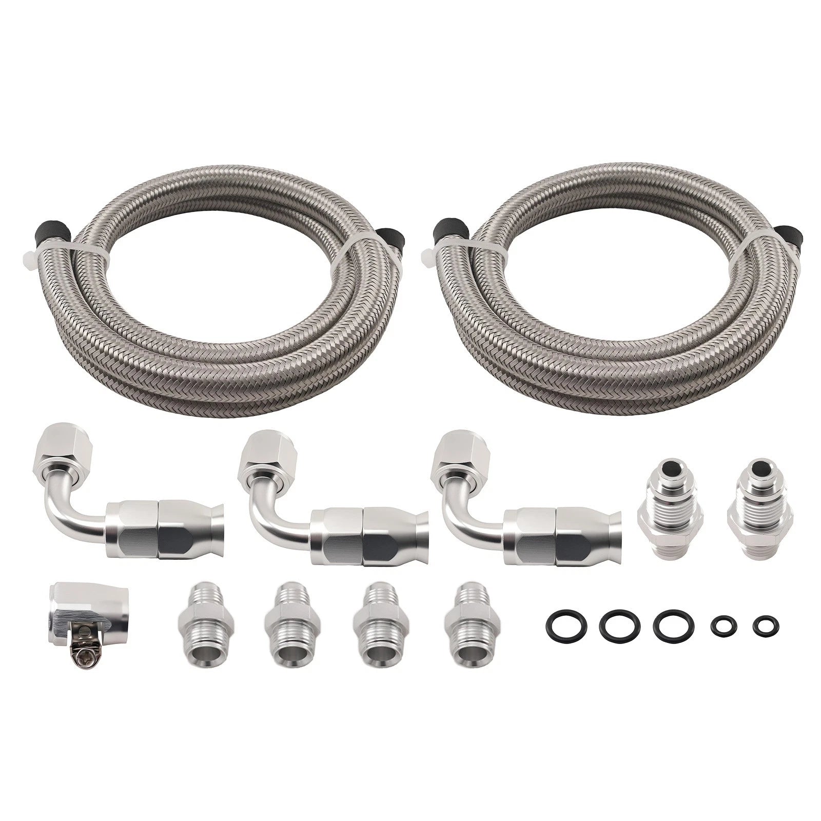 3FT Stainless Steel Power Steering Pump Hose for Universal Applications