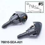 2X Windshield Hood Nozzle Wiper Spray for Honda CR-V (2006–2011)