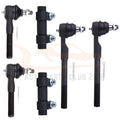 Set of 6 Front Steering Kit Inner Outer Tie Rods for Dodge Ram 2500 3500 (2000–2002)
