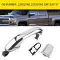 Set of 2 Rear Exterior Door Handles for Chevy Silverado Tahoe Suburban (2015–2022)