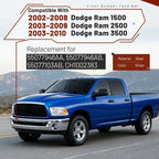 Chrome Front Bumper with Fog Light Hole for Ram 1500 2002–2008, Ram 2500/3500 2003–2009