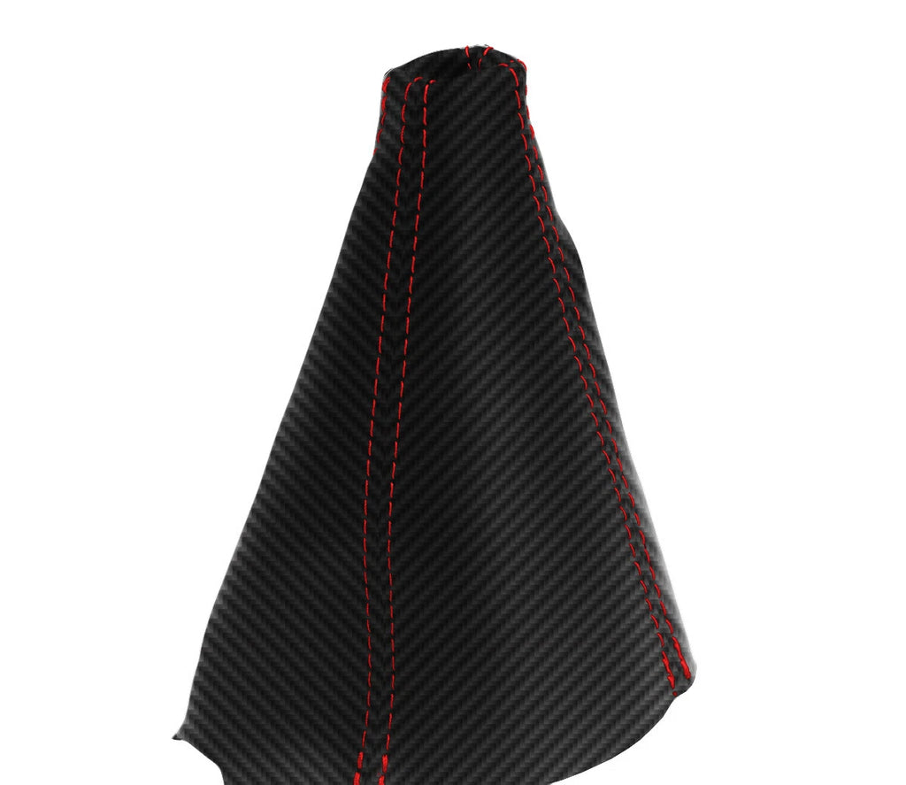 Manual Shift Boot Carbon Fiber for Acura CL (2001–2003) Red Stitch