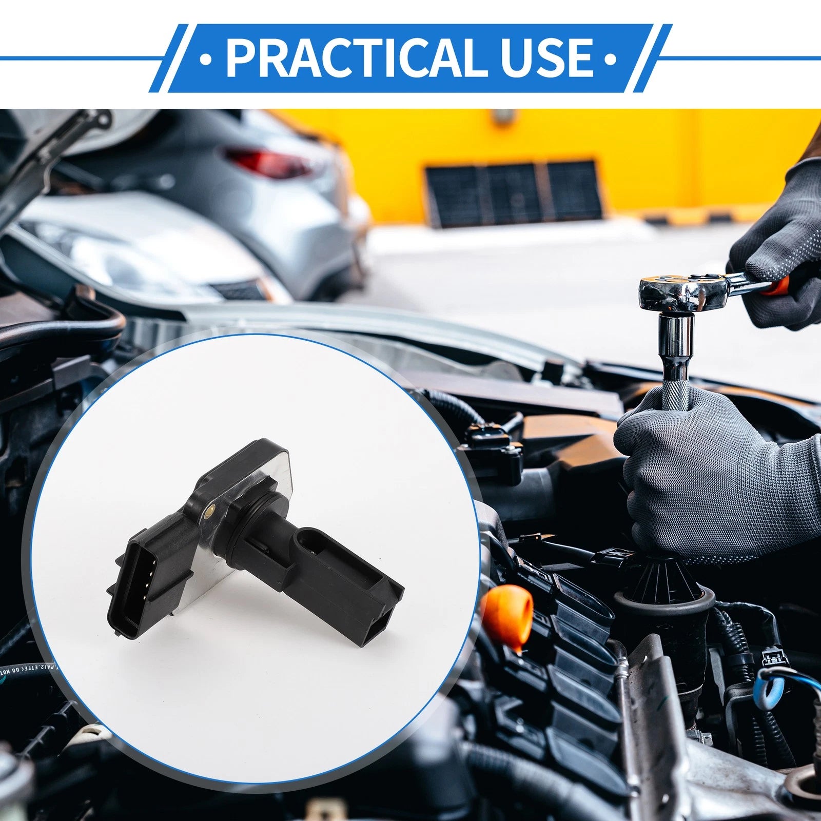 Mass Air Flow Sensor for Ford F150, Mustang (Compatible with 656417729135)