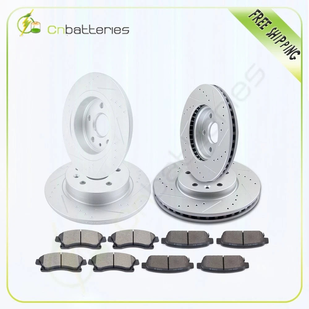Set of 4 Brake Rotors and Pads Kit Ceramic for Chevrolet Cruze (2011–2015)